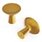Hickory Hardware Maven Collection Hook Knob 2-5/16 Inch Diameter Brushed Golden Brass Finish H078782BGB - alternate 1